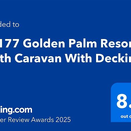 Pg177 Golden Palm Resort 8 Berth Caravan With Decking Chapel Saint Leonards Luaran gambar